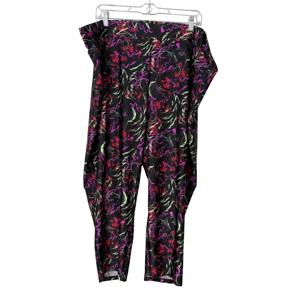 Torrid Disney Villains Liquid Leggings Womens 5X Multi Color Maleficent Crop